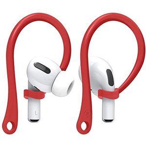 StyleDesign, Hoofdtelefoon compatibel met Apple AirPods Pro en AirPods 2, 1 oordopjes, ideaal voor sport en outdooractiviteiten, rood