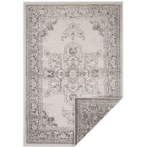 Binnen & Buiten Vloerkleed Borbon - Grijs/Crème 80x150 cm