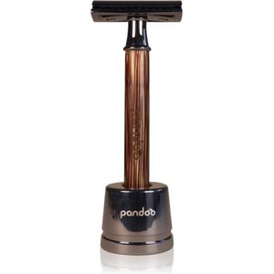 Pandoo - Veiligheidsscheerapparaat - Bamboe - Plasticvrij - Inclusief 10 Messen