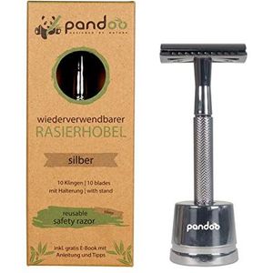 pandoo Veiligheidsscheermes van metaal - Zilver