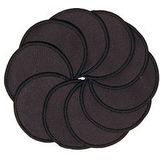 Pandoo - Wattenschijfjes - Zwart - Herbruikbaar - 10 Stuks incl. Waszak