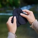 Pandoo - Wattenschijfjes - Zwart - Herbruikbaar - 10 Stuks incl. Waszak