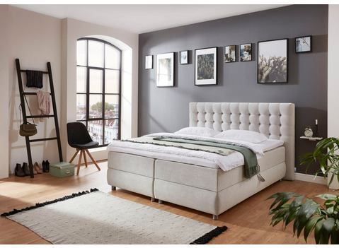 ATLANTIC home collection Boxspringbett "Tina", mit Bettkasten und Topper, auch in Überlänge