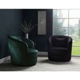 Atlantic Home Collection Stoel Colin, 360 graden, polyester, groen, b x d x h: 84 cm x 85 cm x 84 cm