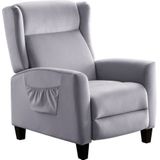 ATLANTIC home collection TV-Sessel Timo, klassischer Ohrensessel mit Relaxfunktion und praktischer Seitentasche
