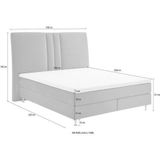 ATLANTIC home collection Boxspringbett »Rita«, mit Topper und hohen Kopfteil