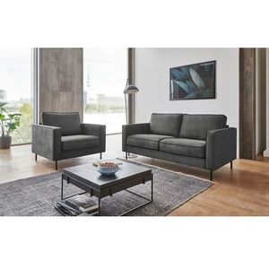 ATLANTIC home collection 2-Sitzer Weston, im skandinavischem Stil, mit Wellenunterfederung