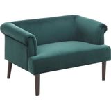 Atlantic Home Collection Charlie Loveseats, massief hout, groen, 118/85/88 cm