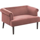 Atlantic Home Collection Charlie Loveseats, massief hout, roze, 118/85/88 cm