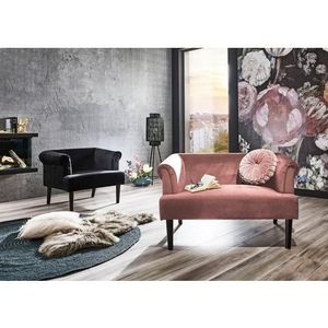 Atlantic Home Collection Charlie Loveseats, massief hout, roze, 118/85/88 cm