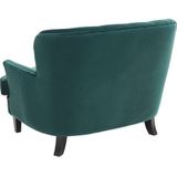 Atlantic Home Collection Leo Loveseats, massief hout, groen, 11/84/70