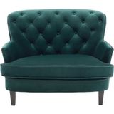 Atlantic Home Collection Leo Loveseats, massief hout, groen, 11/84/70