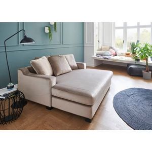 Atlantic Home Collection Stoel XXL Fluweel 100% Polyester Crème