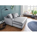 Atlantic Home Collection Nobel, 100% polyester, fluweelvelours lichtgrijs, XXL fauteuil