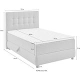 ATLANTIC home collection Boxbett "LILO", inkl. Bettkasten und Topper