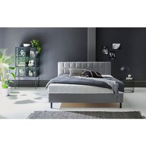 Atlantic Home Collection Boxbed Nikola incl. binnenveringsmatras H3, lichtgrijs, 160 x 200 cm