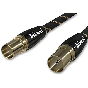 bivani Elite-serie antennekabel, 10 m, premium coaxiale M/F, coaxkabel, tv-kabel, kabel-tv, radio, DVB-T, DVB-T2, DVB-C, DVB-S, DVB-S2, DAB, FullHD, UltraHD, UHD, HDTV, televisie, elite-serie, 10 m