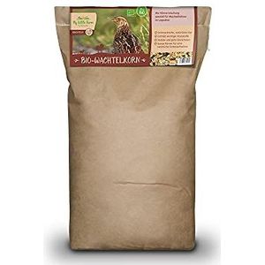 My Little Farm Biologische kwartelkoren, 10 kg, voer voor kwartelkippen in legjaren, waardevol biologisch korrelmengsel, rijk aan vitale stoffen, voor smakelijke en natuurlijke eieren