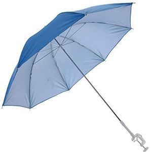 Meinposten. Parasol voor buggy, zonnebed, balkonscherm, kinderwagen, diameter 100 cm, UV-bescherming, buggyscherm, tuinligstoel, leuningscherm (blauw)