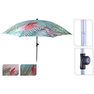 Meinposten. Parasol strandscherm UV-bescherming 40+ scherm balkonscherm Ø 175 cm roze turquoise Ø 175 cm lichtroze
