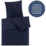 Blumtal - Evolon® - Dekbedovertrek - Donkerblauw - 140 x 200 cm - 1 Kussensloop 80 x 80 cm