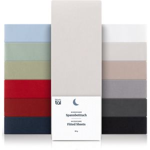 Blumtal Hoeslaken Microfiber Hoeslakens 140 x Katoen Moonlight Grey Grijs