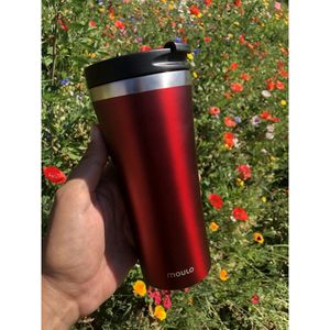 Koffiebeker To Go - geïsoleerd - Rood mat