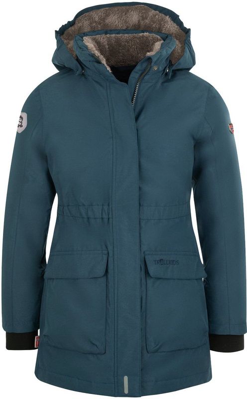 Trollkids - Alesund Coat - Jas - Blauw - 104 cm - Jongen