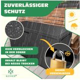 Kesser - Auflagenbox Rattanoptik Kissenbox 290 Liter mit Rollen klappbarer Deckel Haltegriffe Rattanoptik Gartenbox wetterfeste Gartenkiste