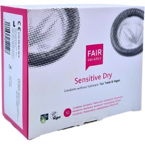 Fair Squared Sensitive Dry Eco Condooms Zonder Glijmiddel 50 stuks