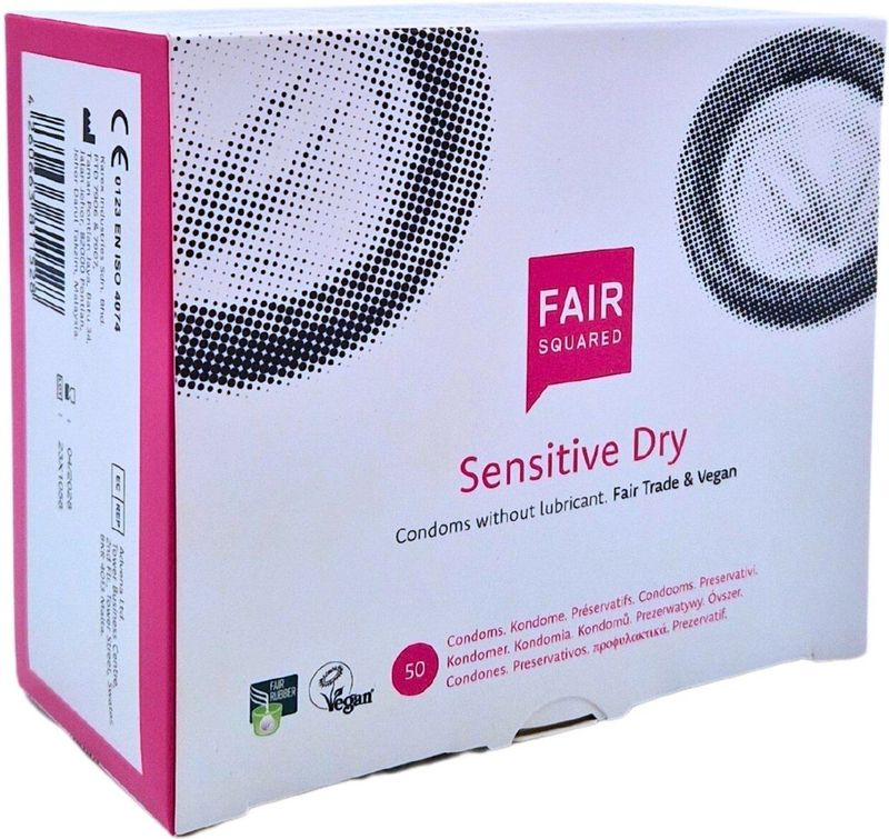 Fair Squared - Sensitive Dry - Condooms - Transparant - Fair Trade Rubber