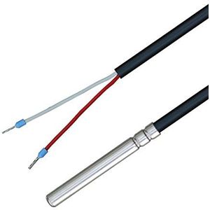 iOVEO 035HP01203 - PT100 temperatuursensor met PVC-kabel 105 °C, temperatuursensor, geheugensensor, sonde, verwarming, 3 m