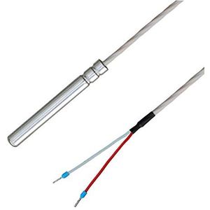 iOVEO 038HT02205 - PT1000 - Kabelsensor/temperatuursensor, teflon-aansluitkabel tot 250 °C, PT1000, IP67 waterdicht, geschikt voor levensmiddelen, 5 meter