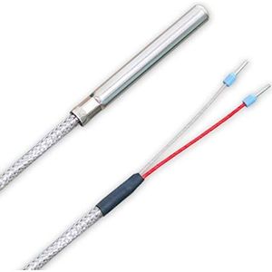 iOVEO 039HG01201 - PT100 - Rookgassensor/temperatuursensor/collectorsensor tot 400 °C met GLS-aansluitkabel PT100-sensor, 1 meter