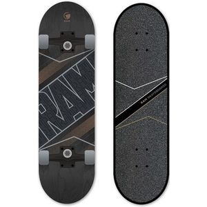 Skateboard RAM Torque Onyx double flip 77,5 CM zwart bruin