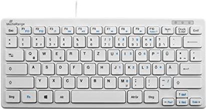 MediaRange - Compact Toetsenbord - Wit - QWERTZ - 78 Ultraplatte Toetsen