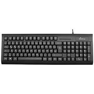 MediaRange TOETSENBORD QWERTY ZWART MROS114 met kabel SmartCard (DE, Bedraad), Toetsenbord, Zwart