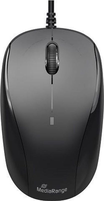 MediaRange - MROS213 - Bedrade Muis - Zwart - USB - 3 Knoppen