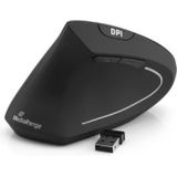 MediaRange Draadloze Muis Verticaal - Zwart - Ergonomisch - 6-Knops