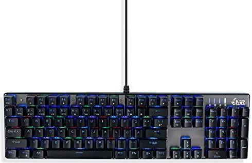 MediaRange - MRGS101 Gaming Series - Toetsenbord - Zwart/Zilver - 104 Toetsen - 14 Kleurmodi