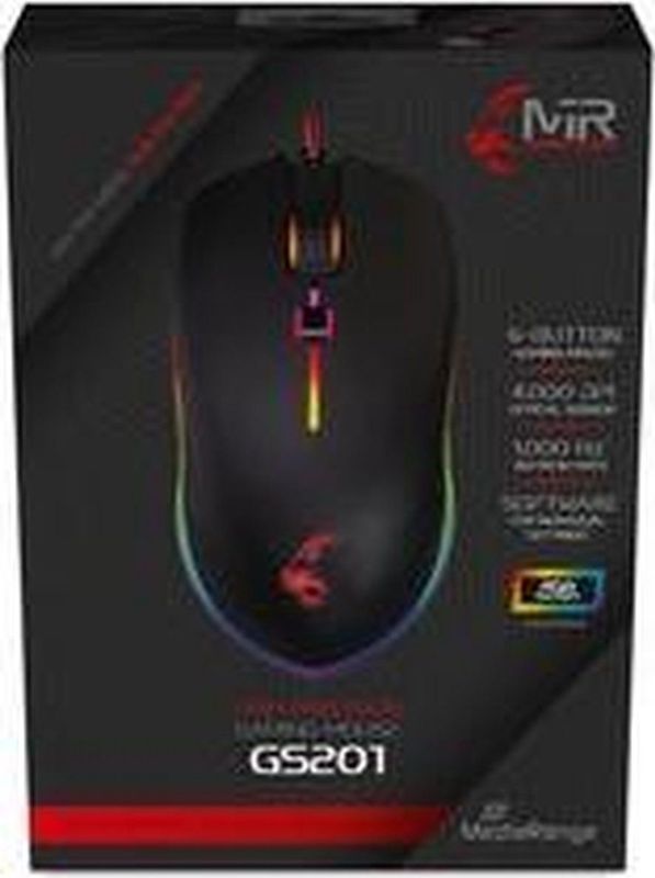 MediaRange - GS201 - Bedrade Gaming Muis - RGB - Optische Sensor - 6 Knoppen