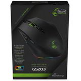MediaRange - GS203 - Gaming Muis - Zwart - Bedraad - 8 Knoppen - Optische Sensor - RGB-licht