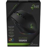 MediaRange - GS203 - Gaming Muis - Zwart - Bedraad - 8 Knoppen - Optische Sensor - RGB-licht
