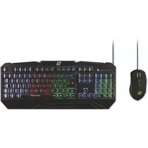 MediaRange - Gaming Series Set - Toetsenbord en Muis - Zwart - QWERTY - Bedraad