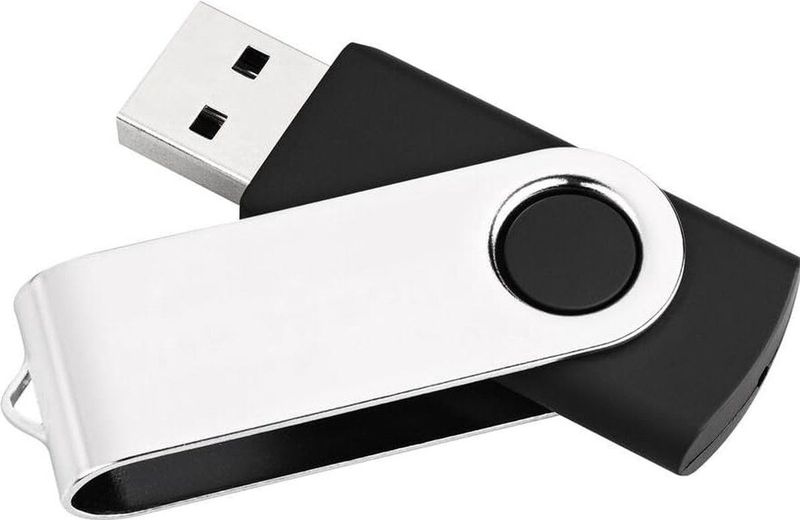 MediaRange - USB Stick - 4 GB - Zwart - Zilver