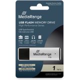 MediaRange - High Perf - USB-stick - Zwart/Zilver - 1 Terabyte