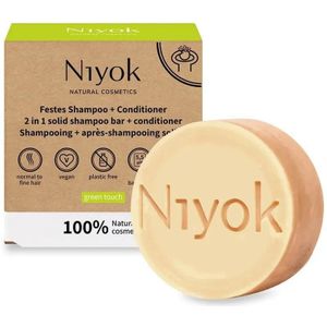 Niyok - Green Touch - 2-in-1 Vaste Shampoo en Conditioner - Natuurlijke Ingrediënten