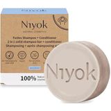 Niyok - Sensitive 2-in-1 Shampoo & Conditioner Bar - 80G - Vegan - Plasticvrij