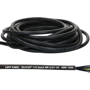 Lapp 1120233 Olflex Classic 110 PVC-controlekabel 0,6/1 kV 3 x 0,75 mm² met beschermgeleider I buiten vuurvast I 3-aderige kabel I 3G0,75 kabel 10 m