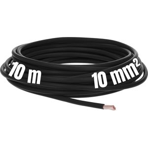 10 meter Lapp 4520015 H07V-K 10 mm² zwart, kabelkabel, flexibele geleider, pvc-eengeleider, streng 10 mm², bedrading
